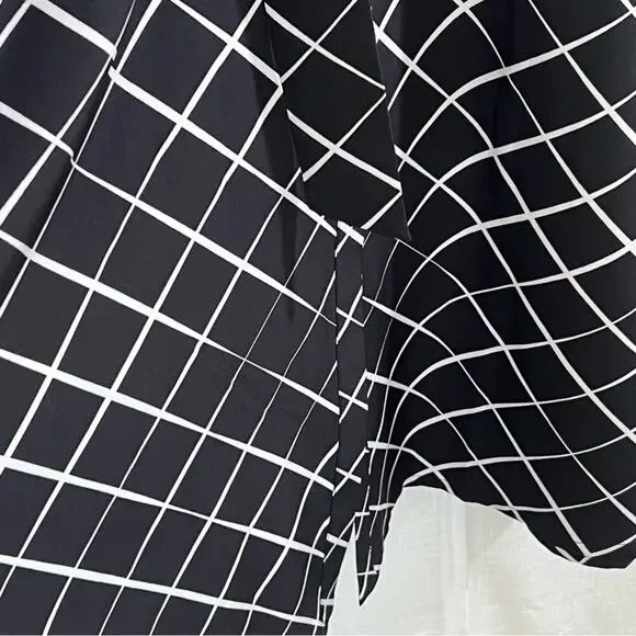 DKNY NWT Button Front Puff Sleeve Belted Midi Dress Size 8 - Picture 7 of 16